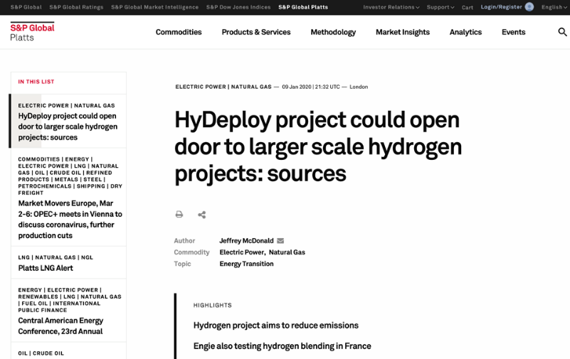 HyDeploy project could open door to larger scale hydrogen projects